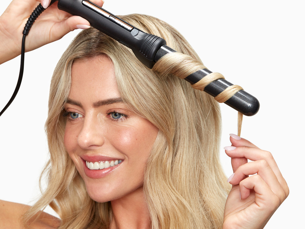 Perfect curls shop with straightener