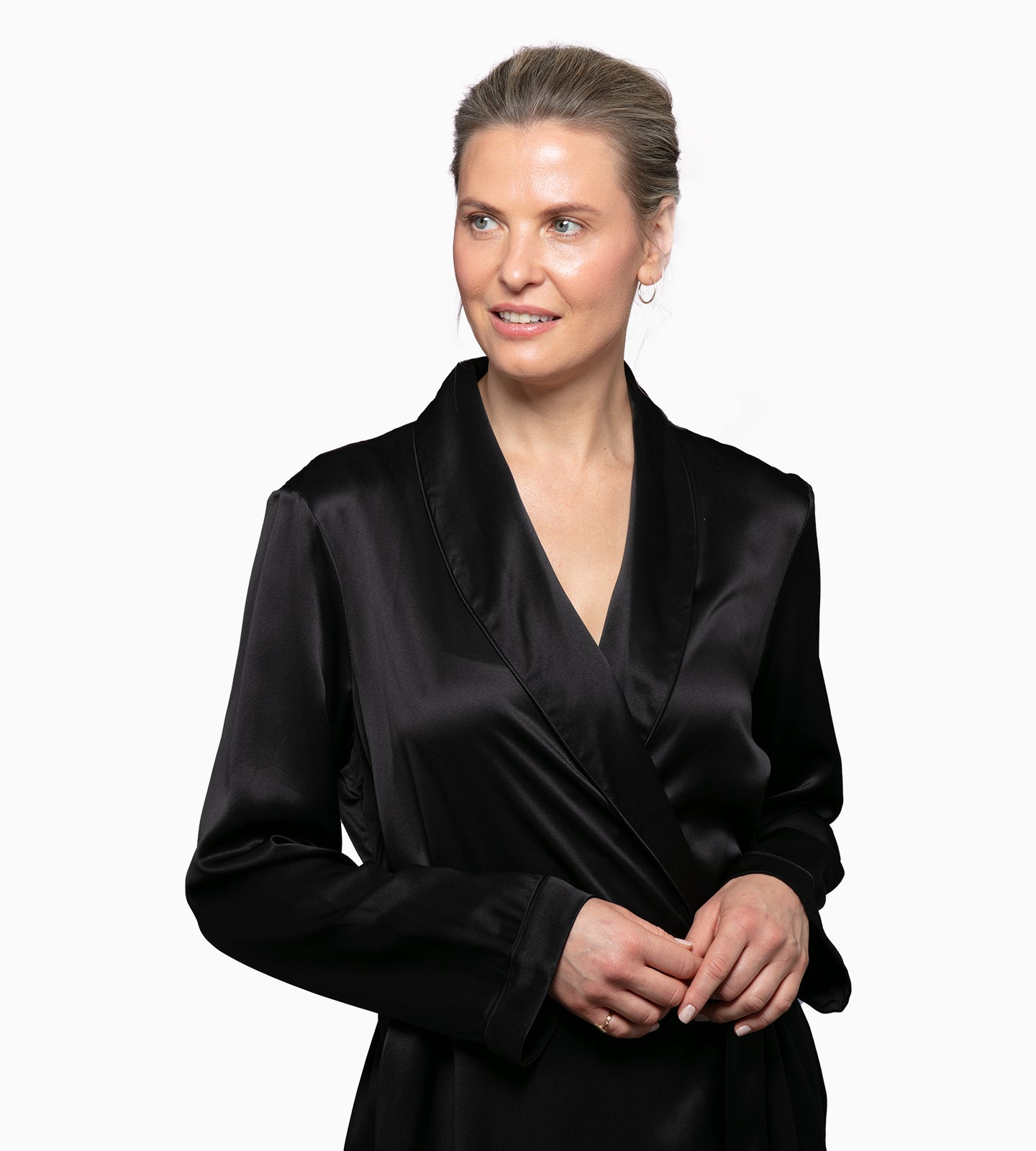 Silk deals night robe