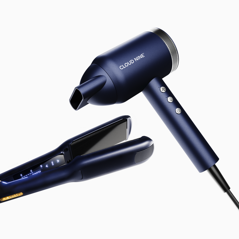 The Midnight Blue Wide Iron & Airshot Pro Styling Set