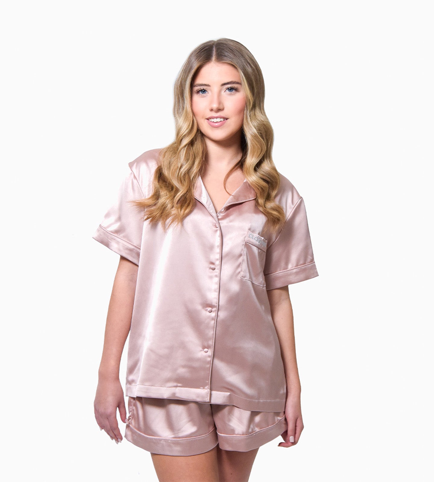 Blush best sale silk pyjamas